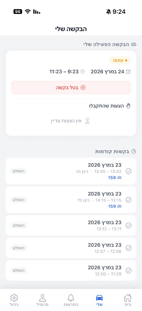 מעקב אחרי בקשות